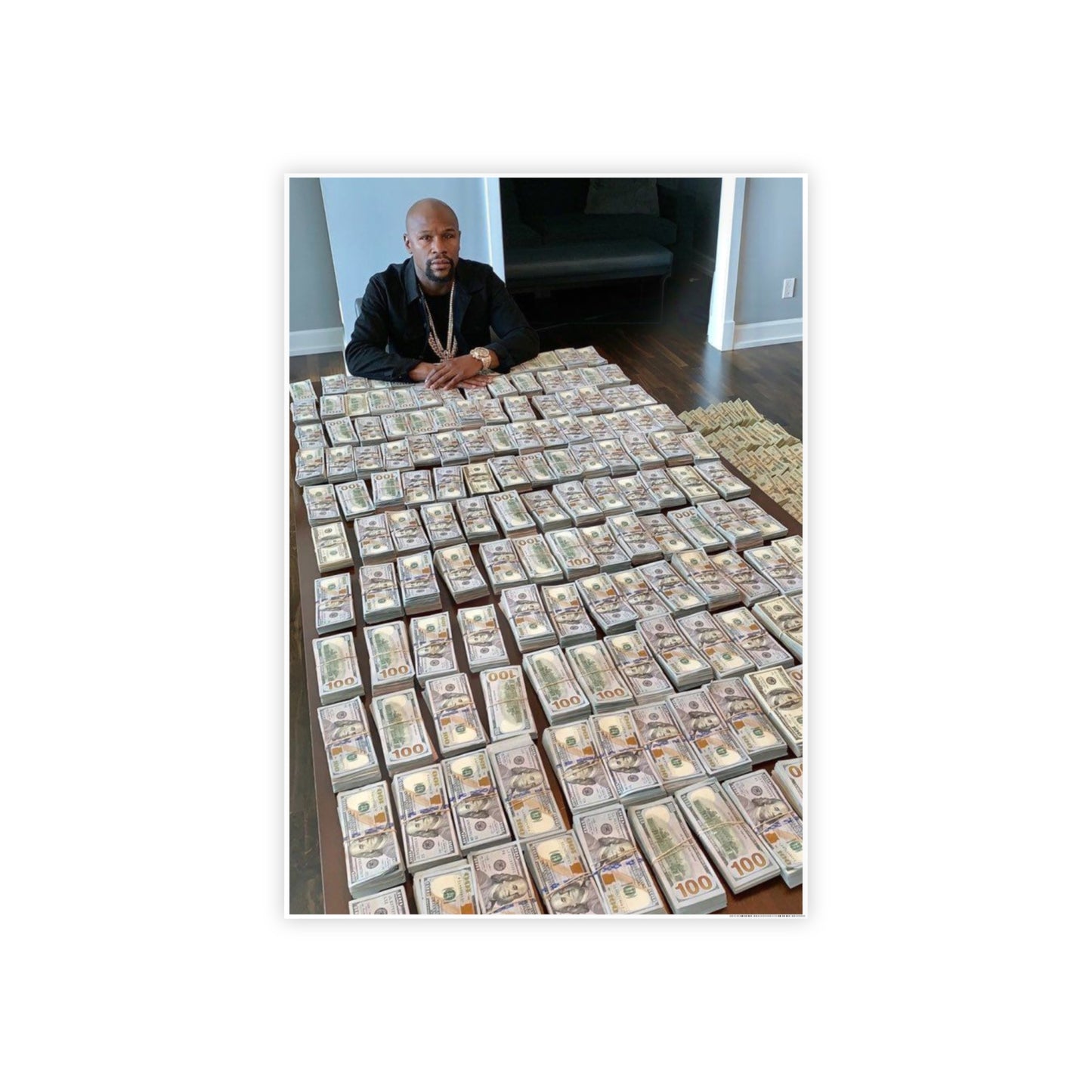 $1000000 MONEY FLOYD MAYWEATHER POSTER